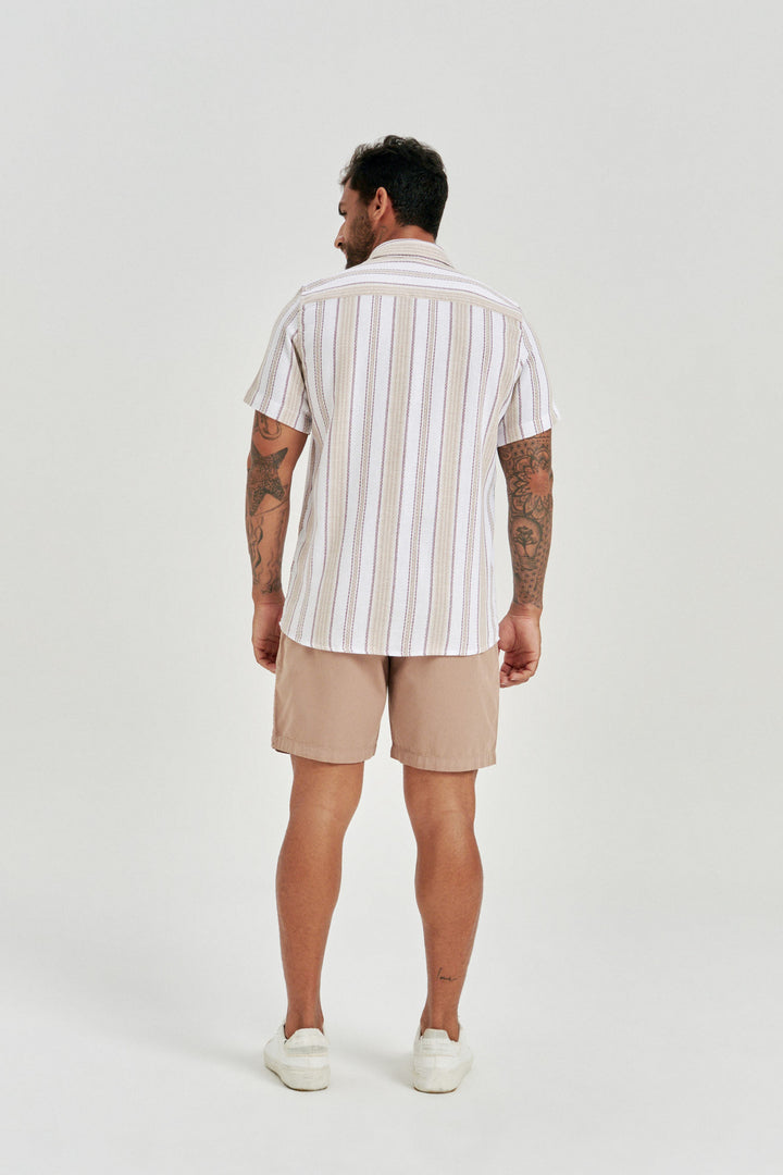 Camisa Texturizada Atlântica - Off-White