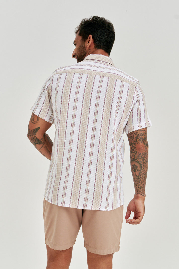 Camisa Texturizada Atlântica - Off-White