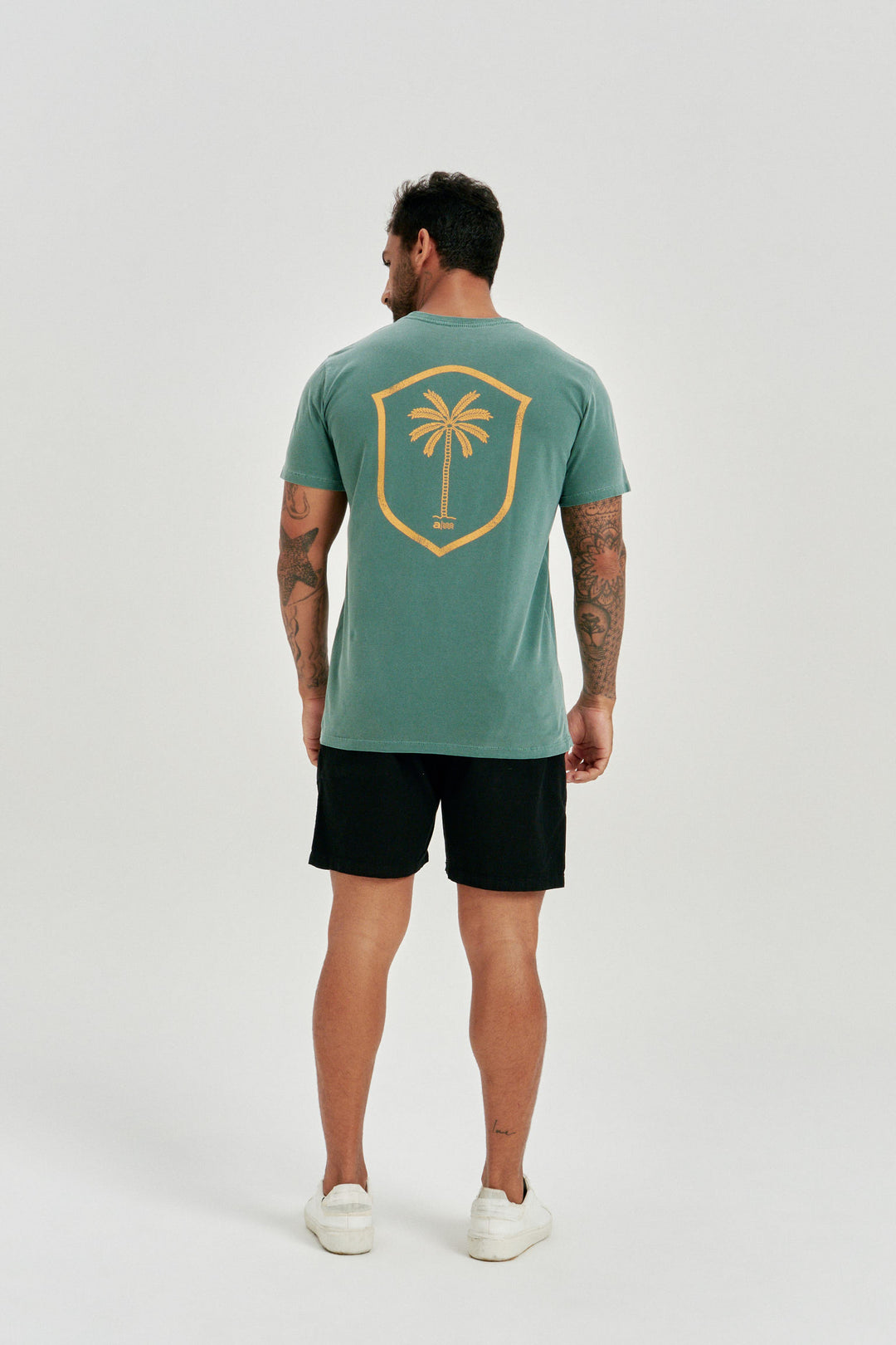 Camiseta Estonada - Golden Palm - Verde