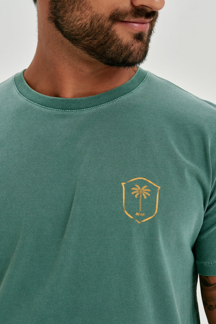 Camiseta Estonada - Golden Palm - Verde