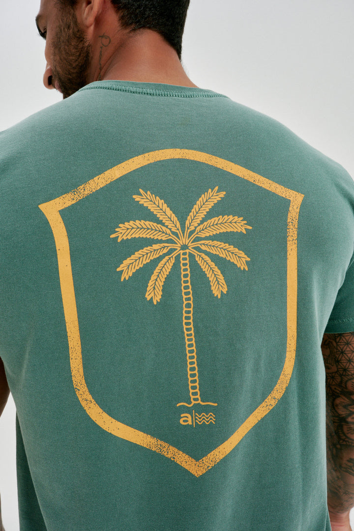 Camiseta Estonada - Golden Palm - Verde