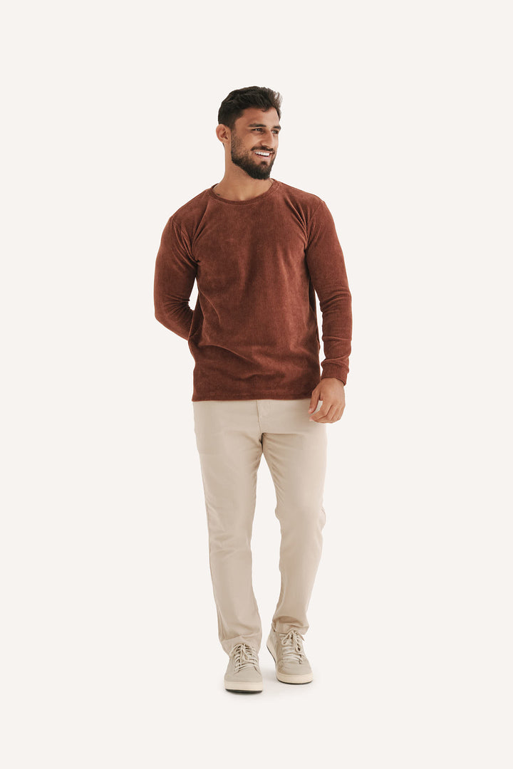 Blusa Cotele Refúgio - Marrom