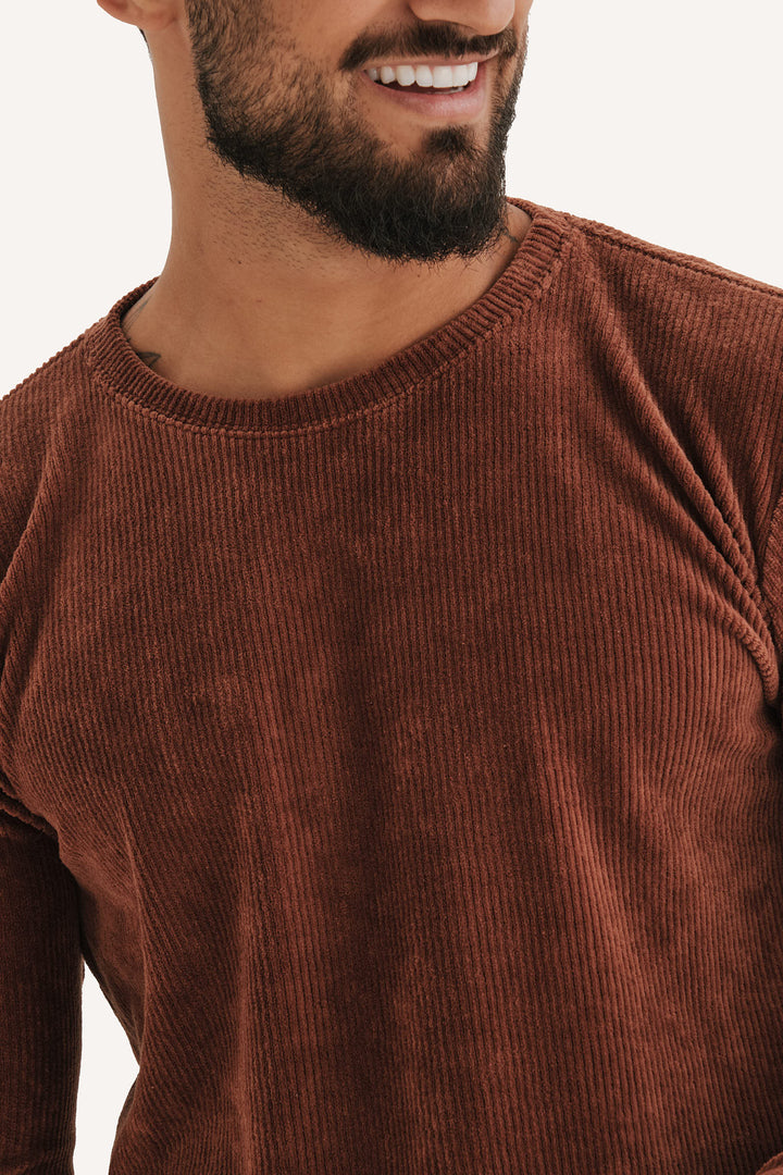Blusa Cotele Refúgio - Marrom