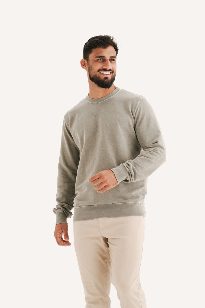 Blusa de Moletom Stone Orvalho - Verde