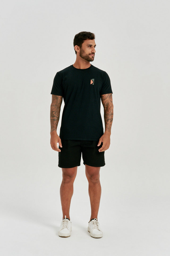 Camiseta Geo Element - Preta