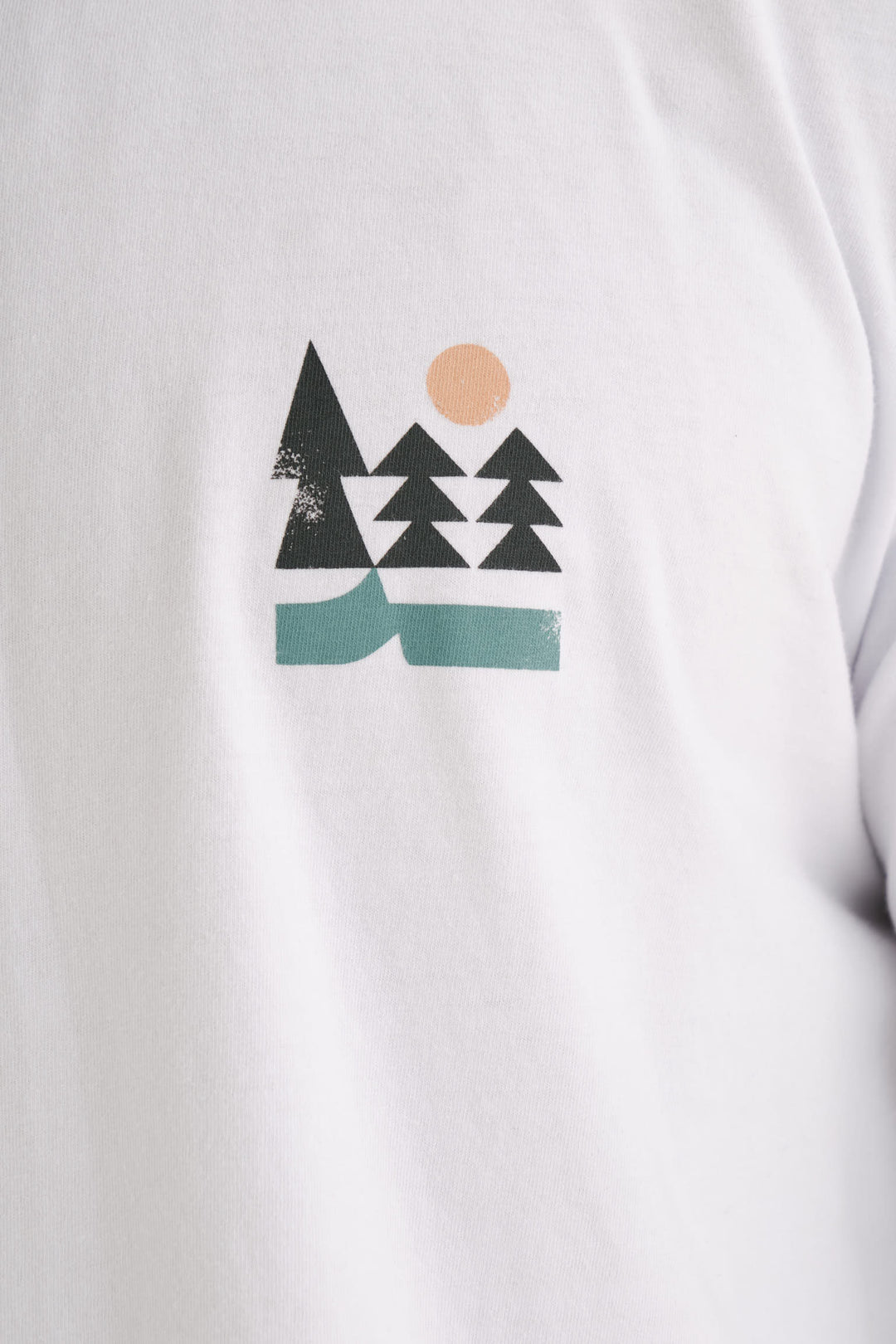 Camiseta Manga Longa Graphic Nature - Branca