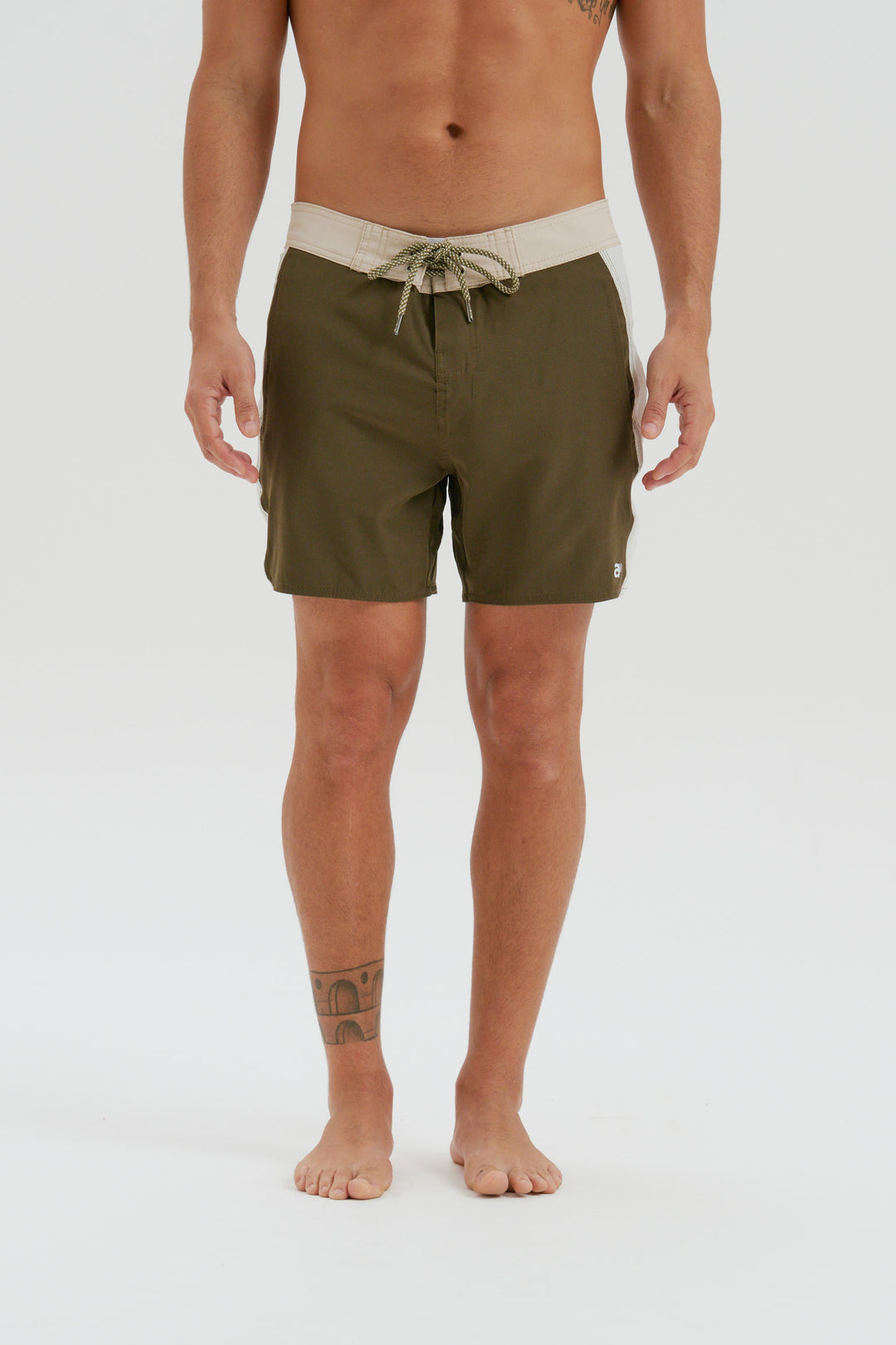 Boardshort Retro Faixa Lateral -  Verde