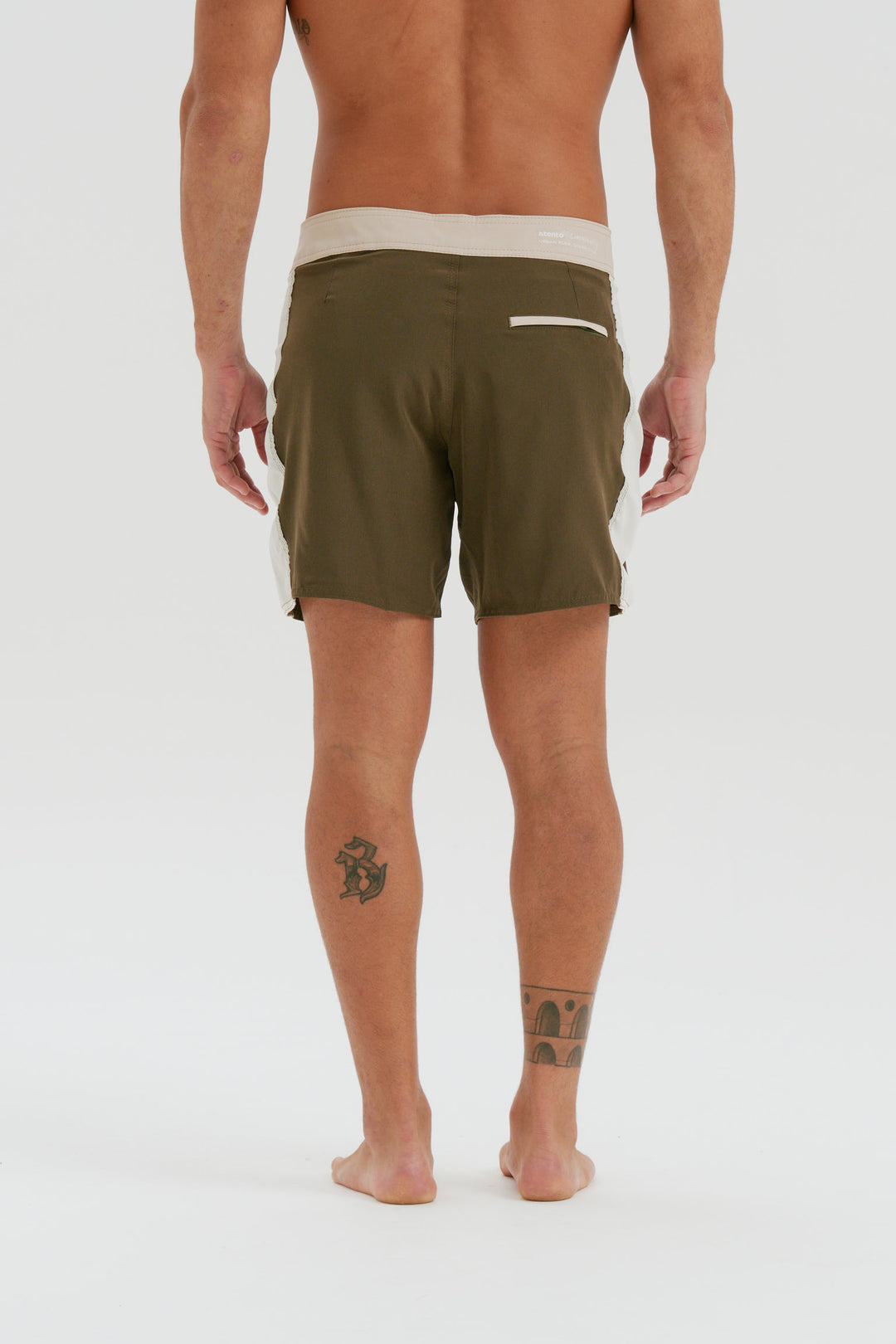 Boardshort Retro Faixa Lateral -  Verde