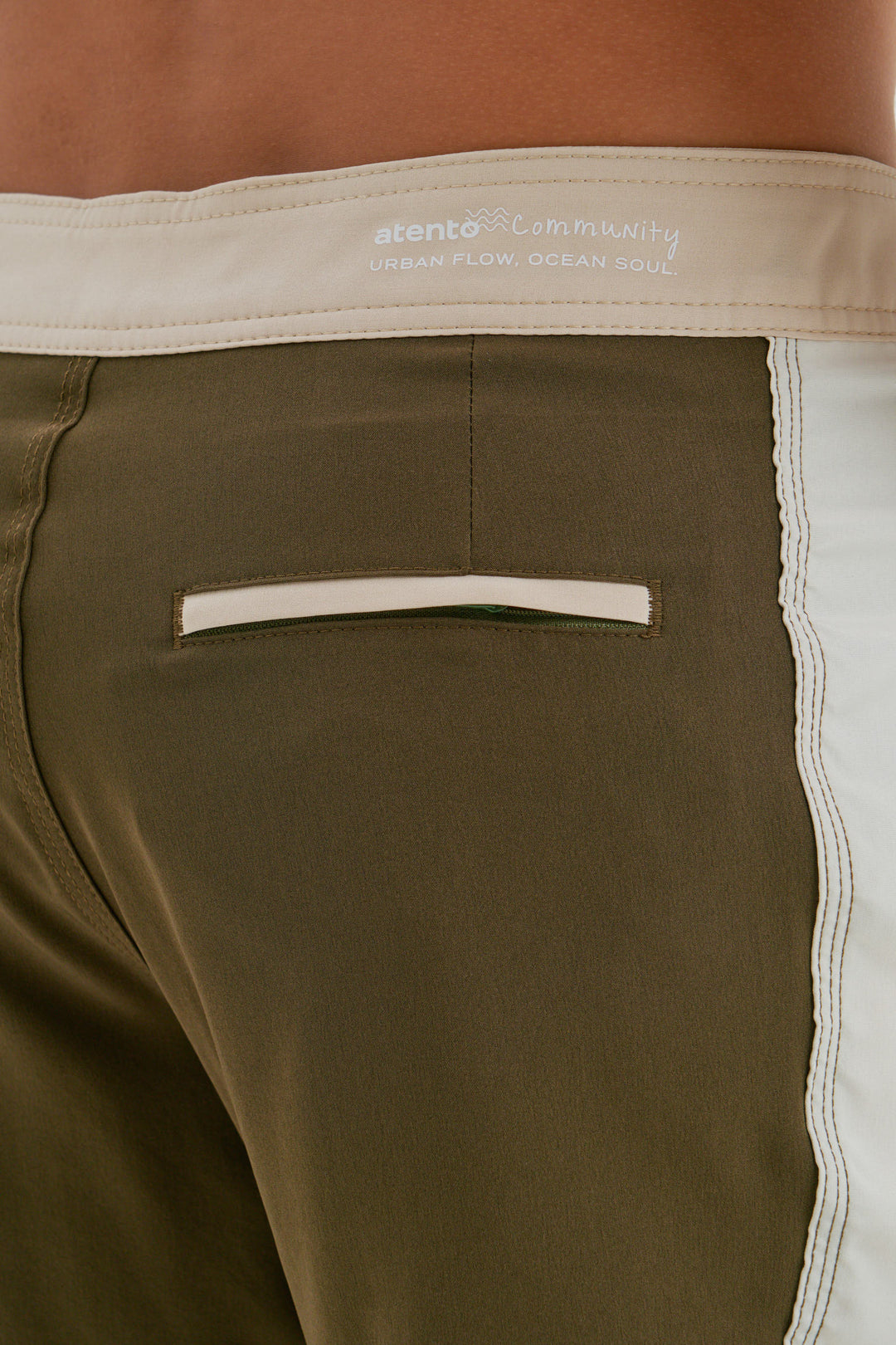 Boardshort Retro Faixa Lateral -  Verde