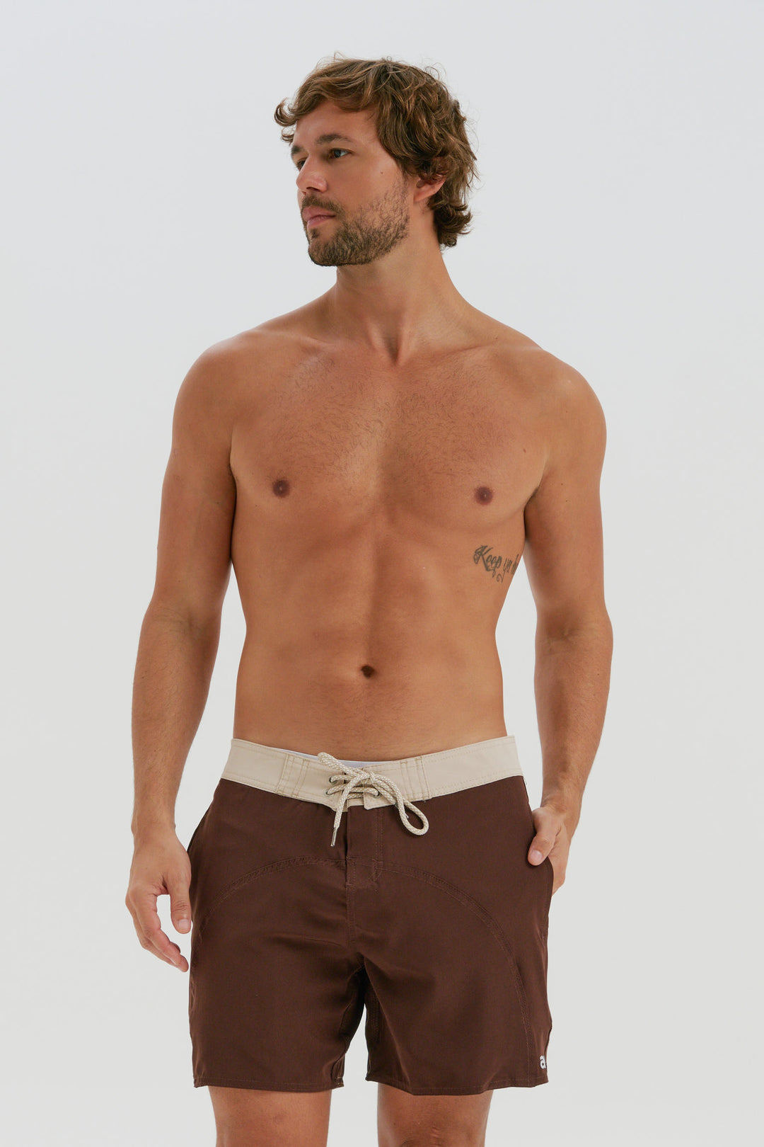 Boardshort Recorte- Marrom