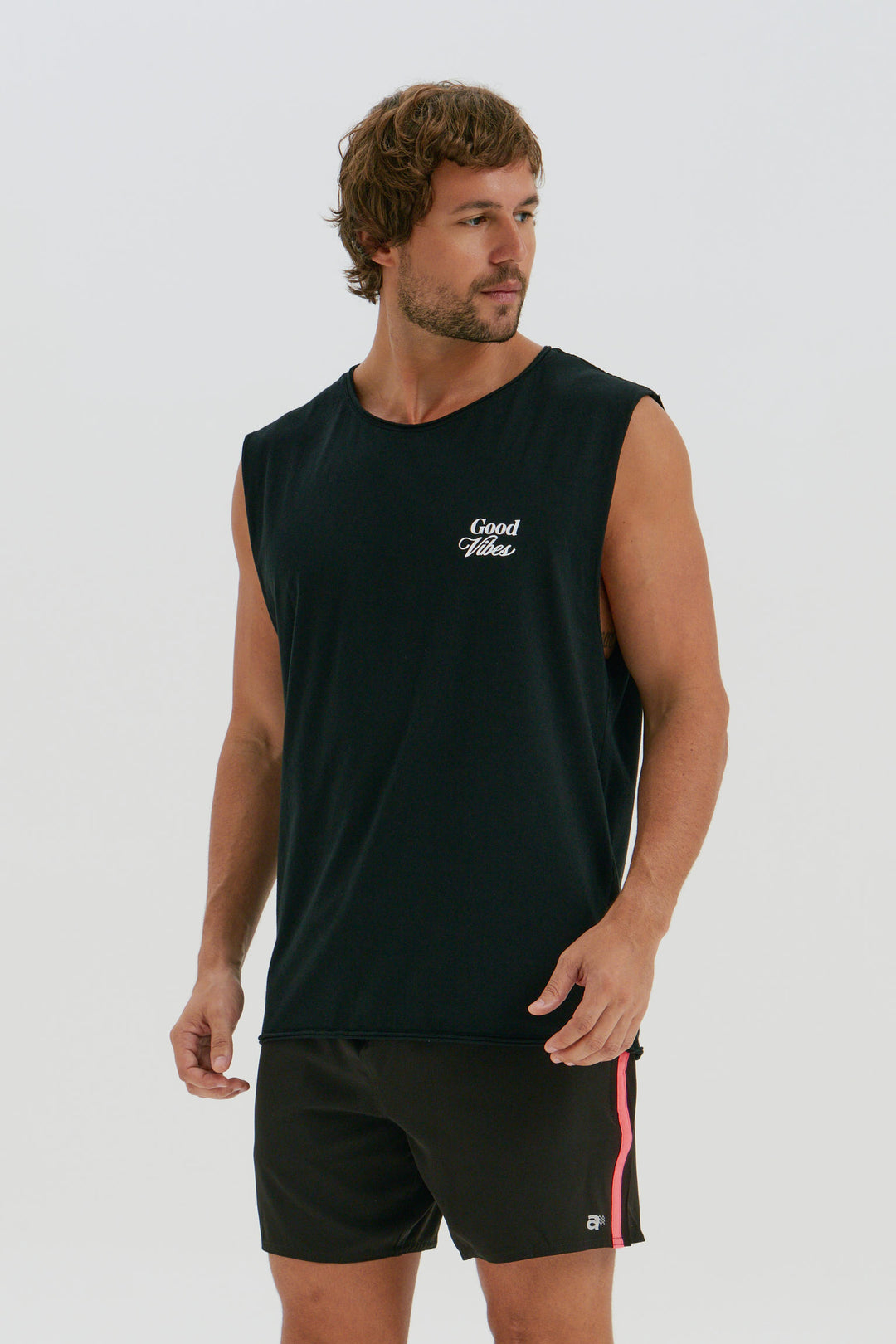 Boardshort Flat 1 Vieis Lateral - Preto com Rosa