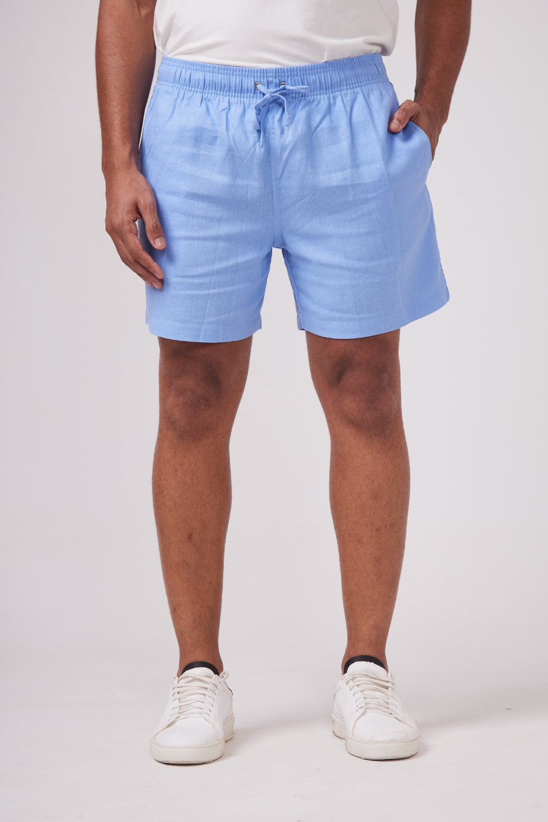 Short de Linho - Azul