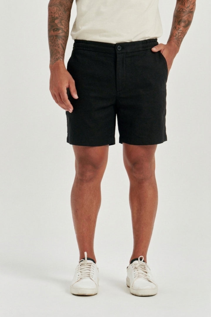 Short de Linho Caraíva - Preta