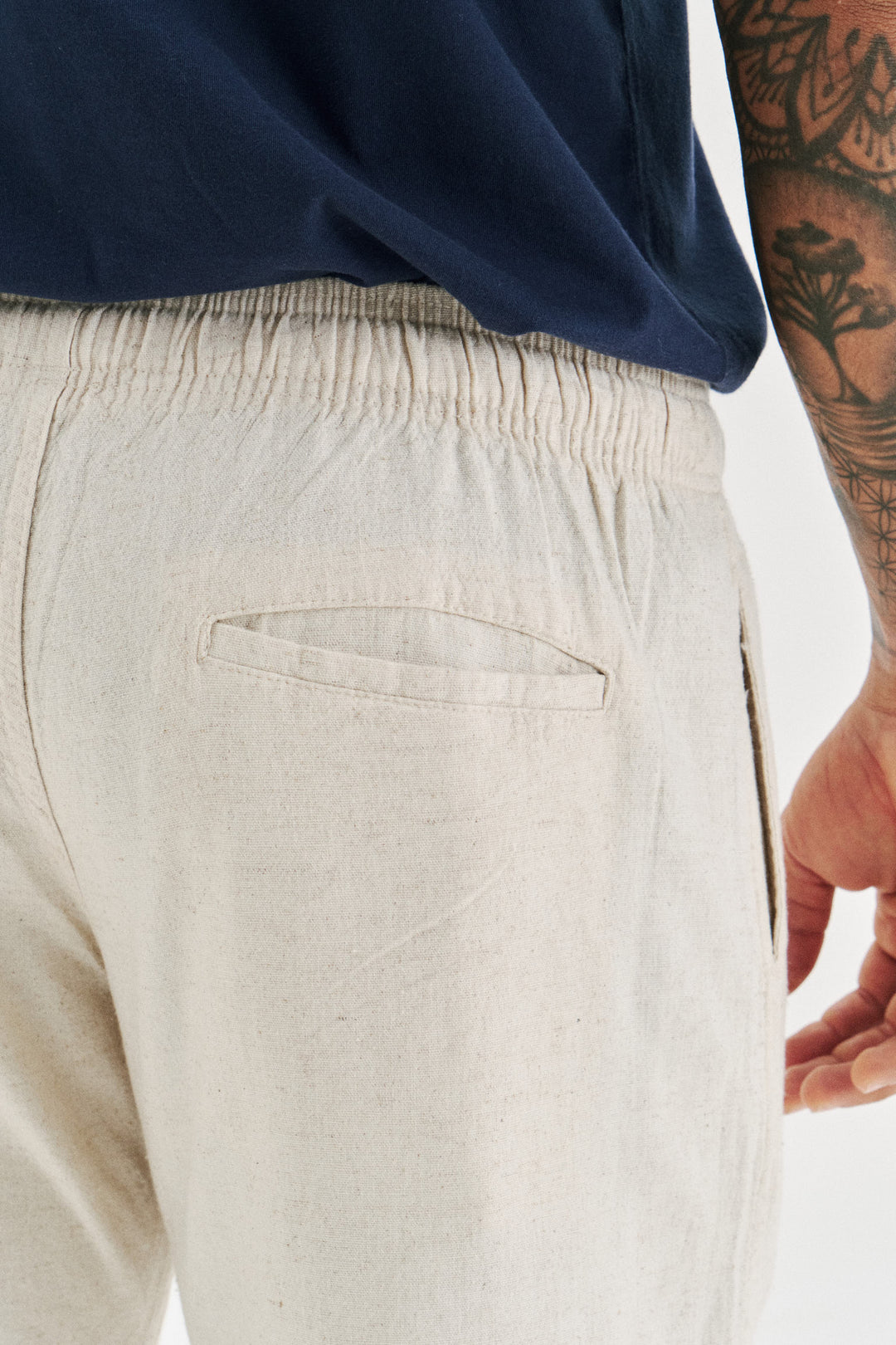 Short de Linho - Natural