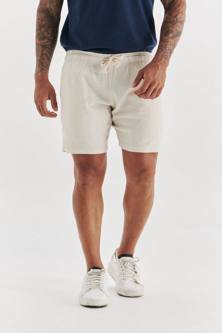 Short de Linho - Natural