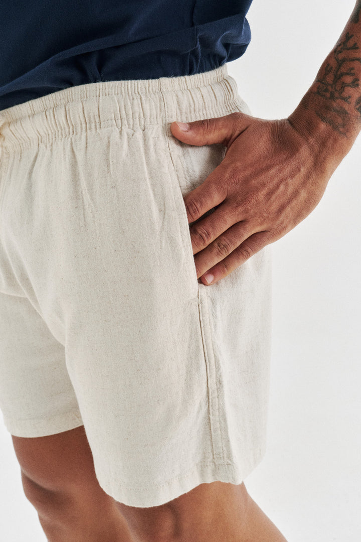 Short de Linho - Natural