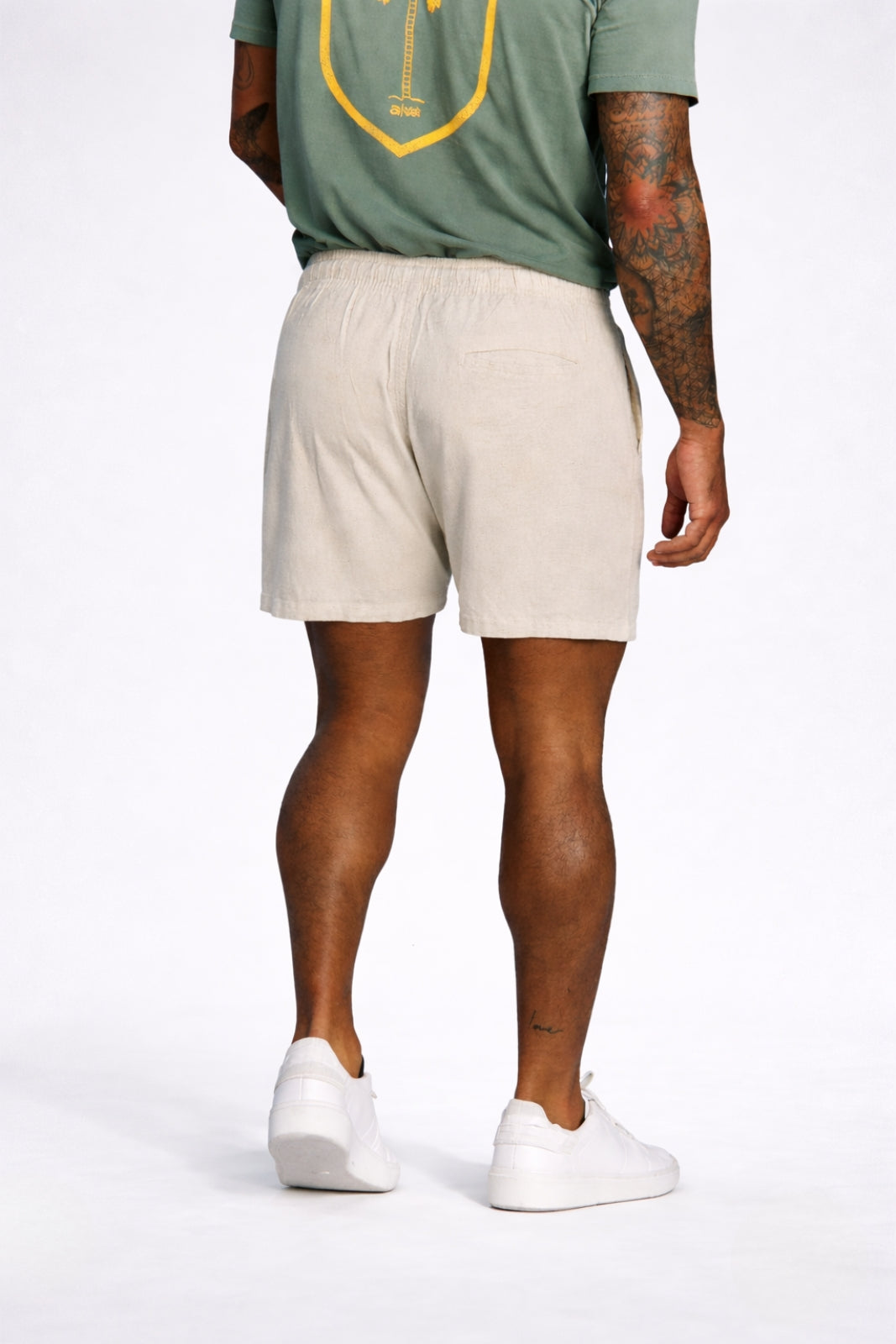 Short de Linho - Natural