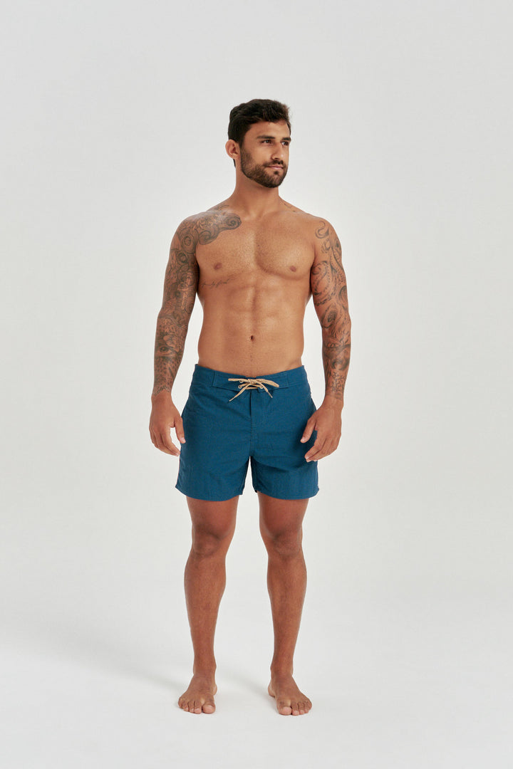 Boardshort Flat Impermeável - Azul Marinho
