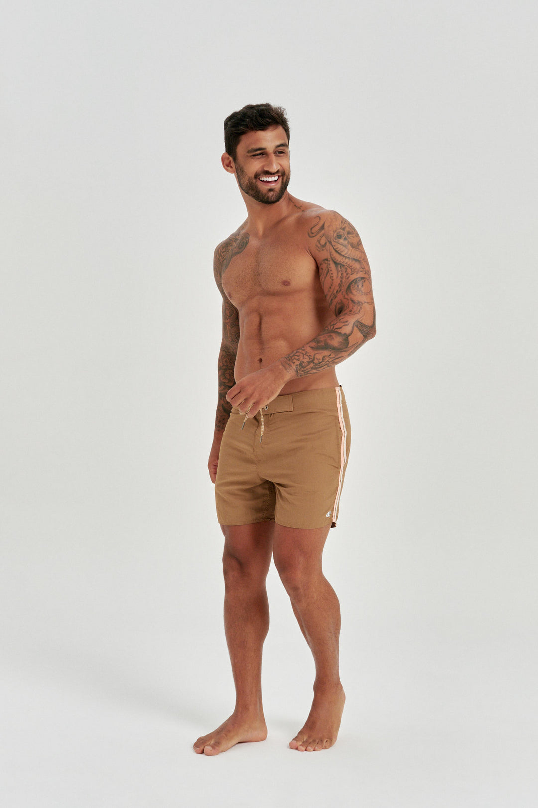 Boardshort Flat Impermeável - Marrom