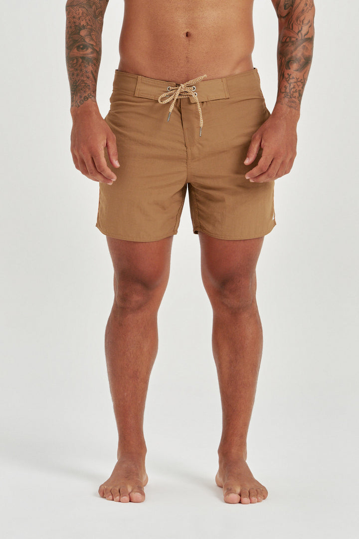 Boardshort Flat Impermeável - Marrom