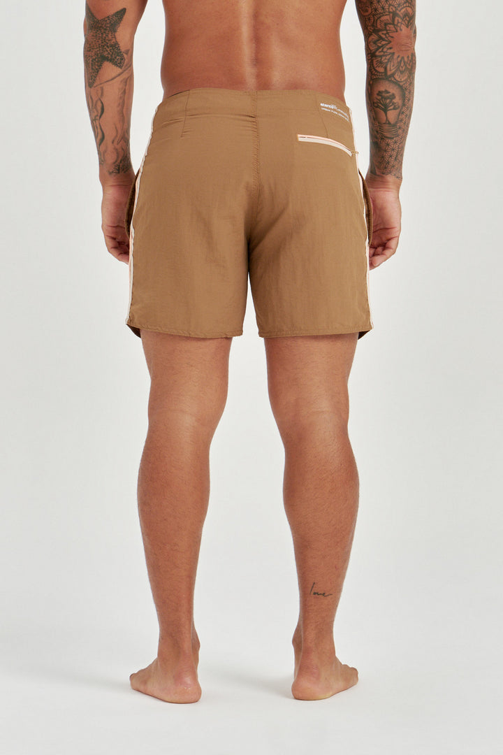Boardshort Flat Impermeável - Marrom