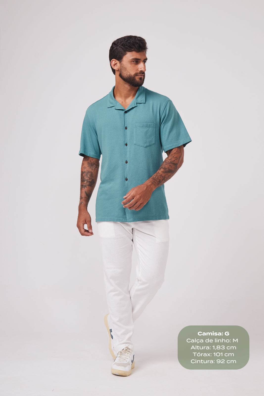 Calça de Linho Simple - Caramelo