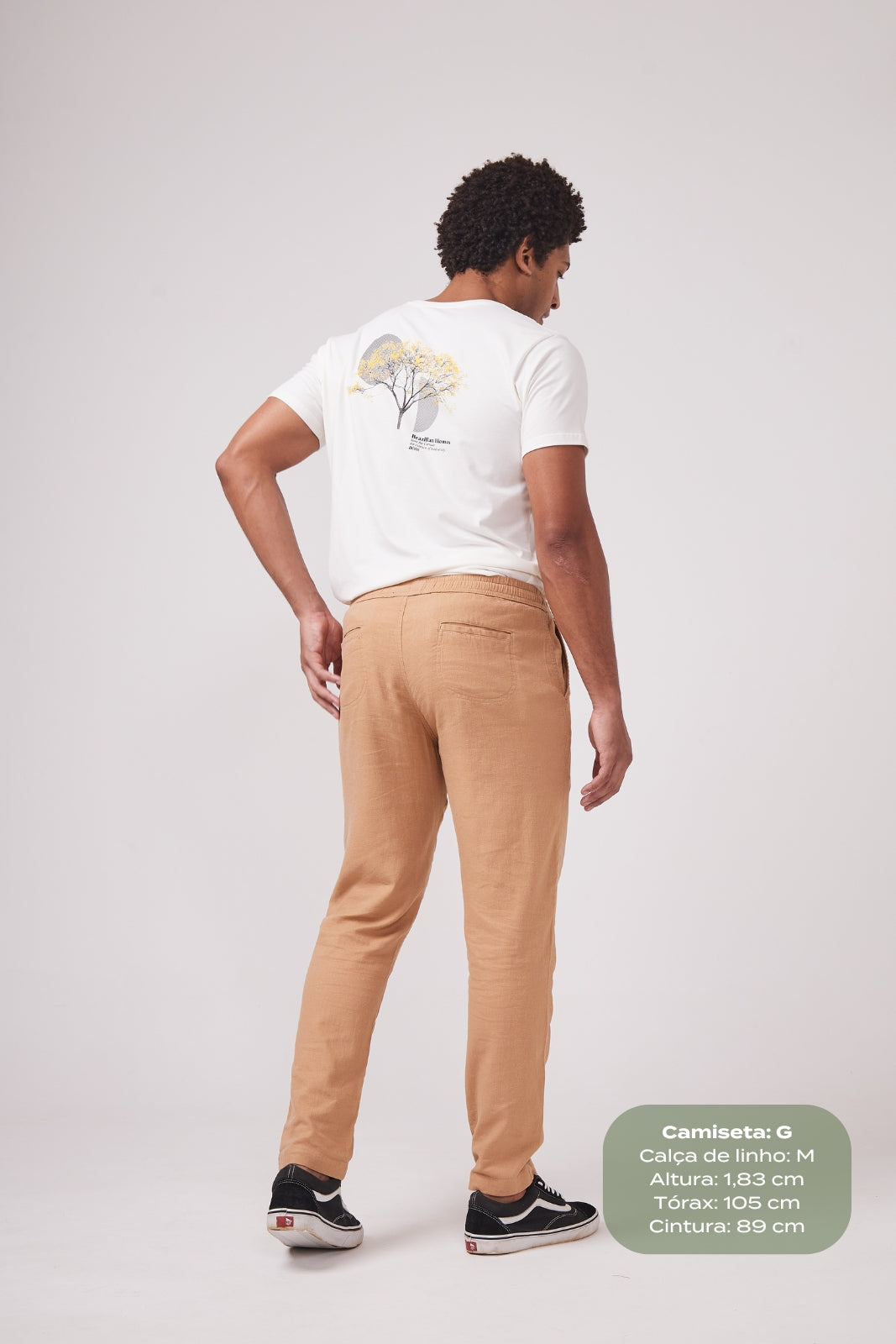 Calça de Linho Simple - Caramelo