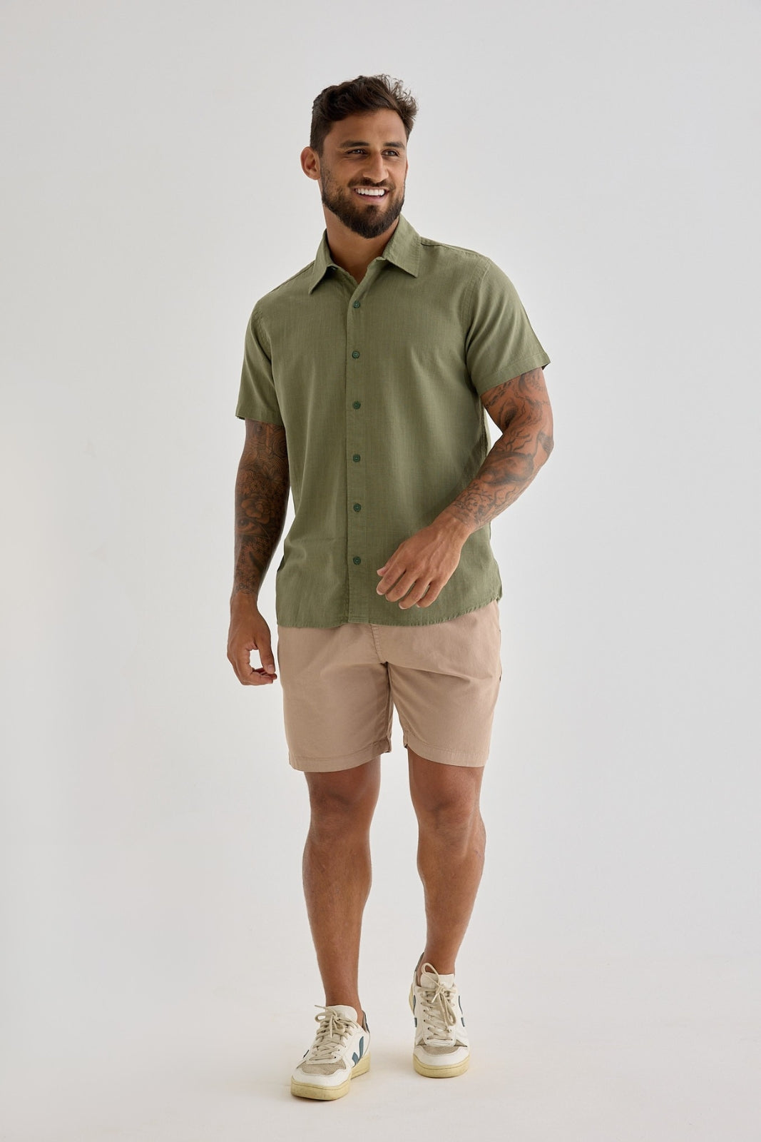 Camisa Cambray - Verde