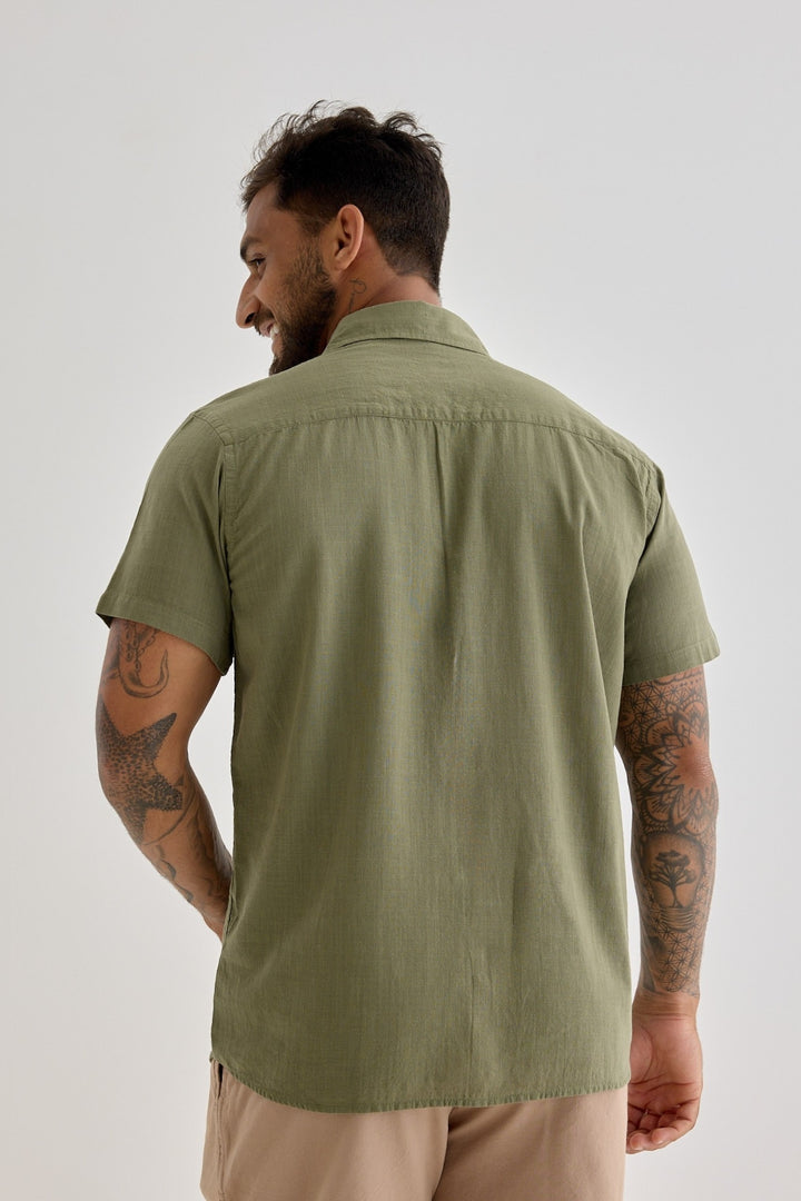 Camisa Cambray - Verde
