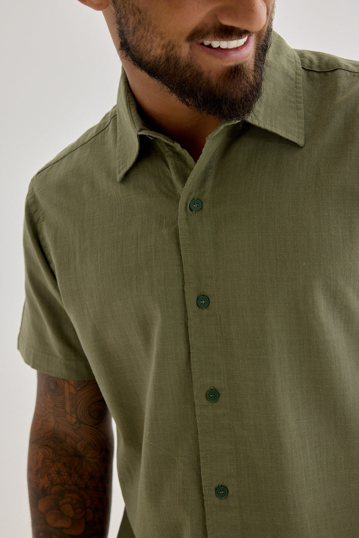 Camisa Cambray - Verde