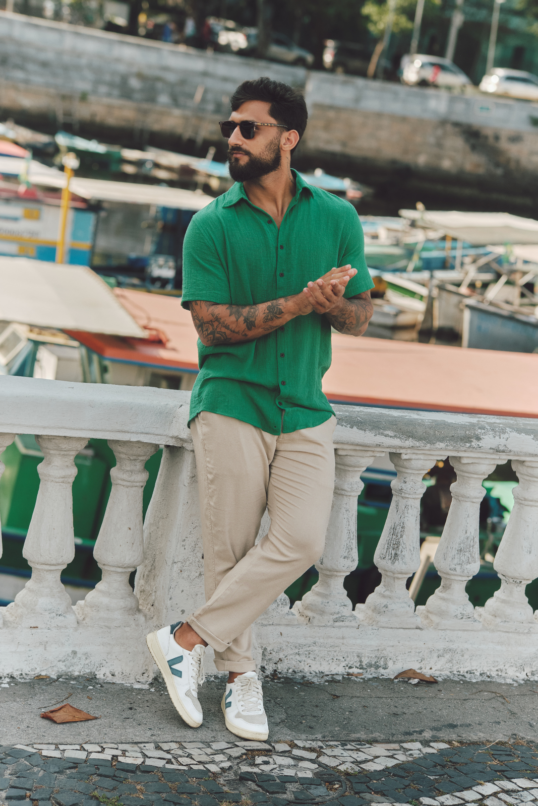 Camisa Mar - Verde Bandeira
