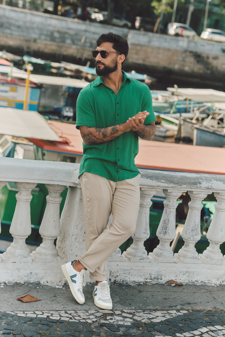 Camisa Mar - Verde Bandeira