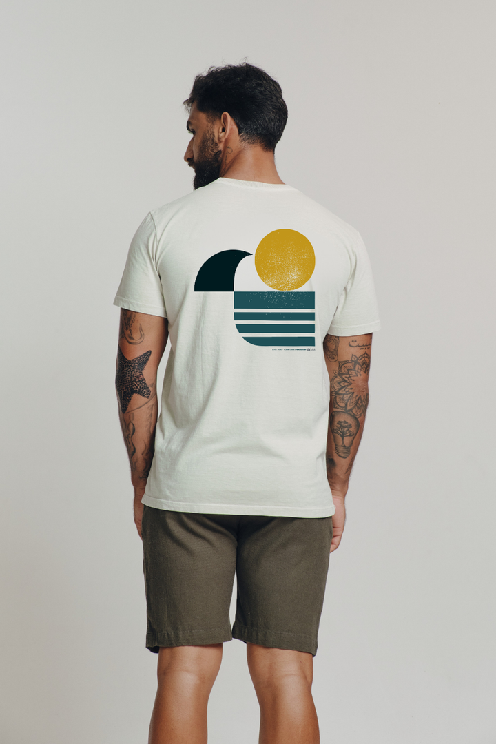 Camiseta Estonada Paradise - Areia