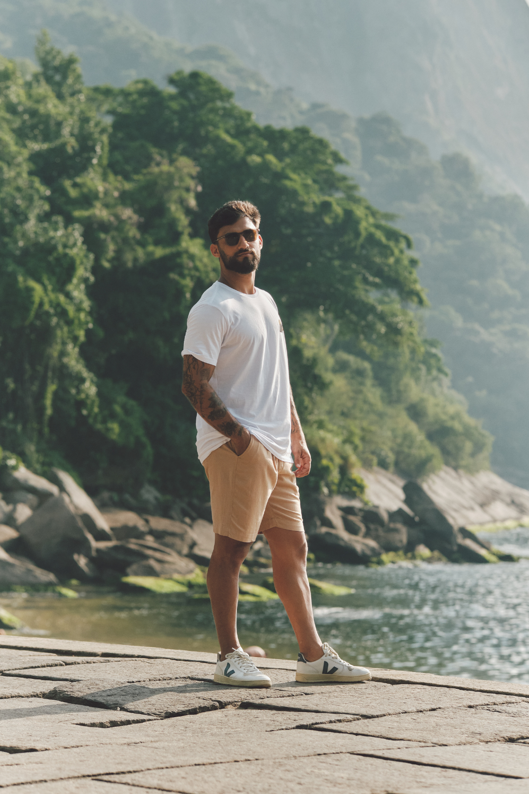 Camiseta Estampada - Paradise - Branca