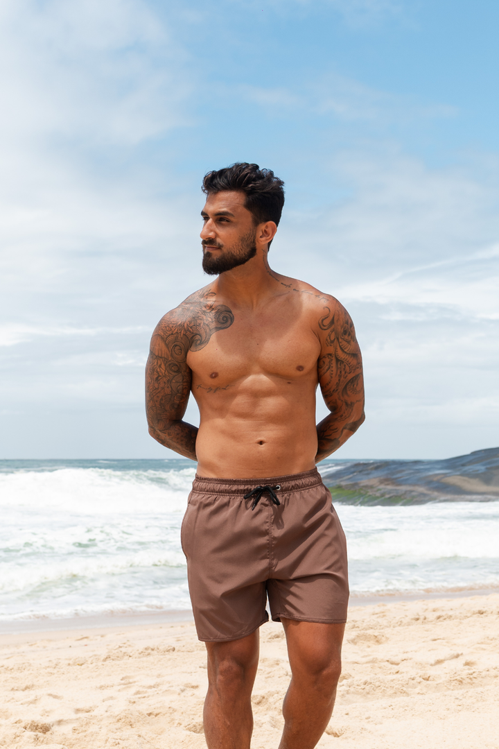 Short Summer Elastic - Marrom