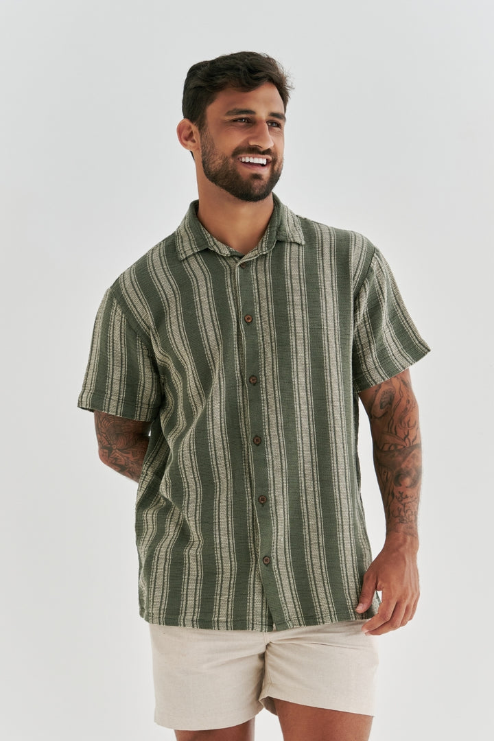 Camisa Texturizada Atlântica - Verde