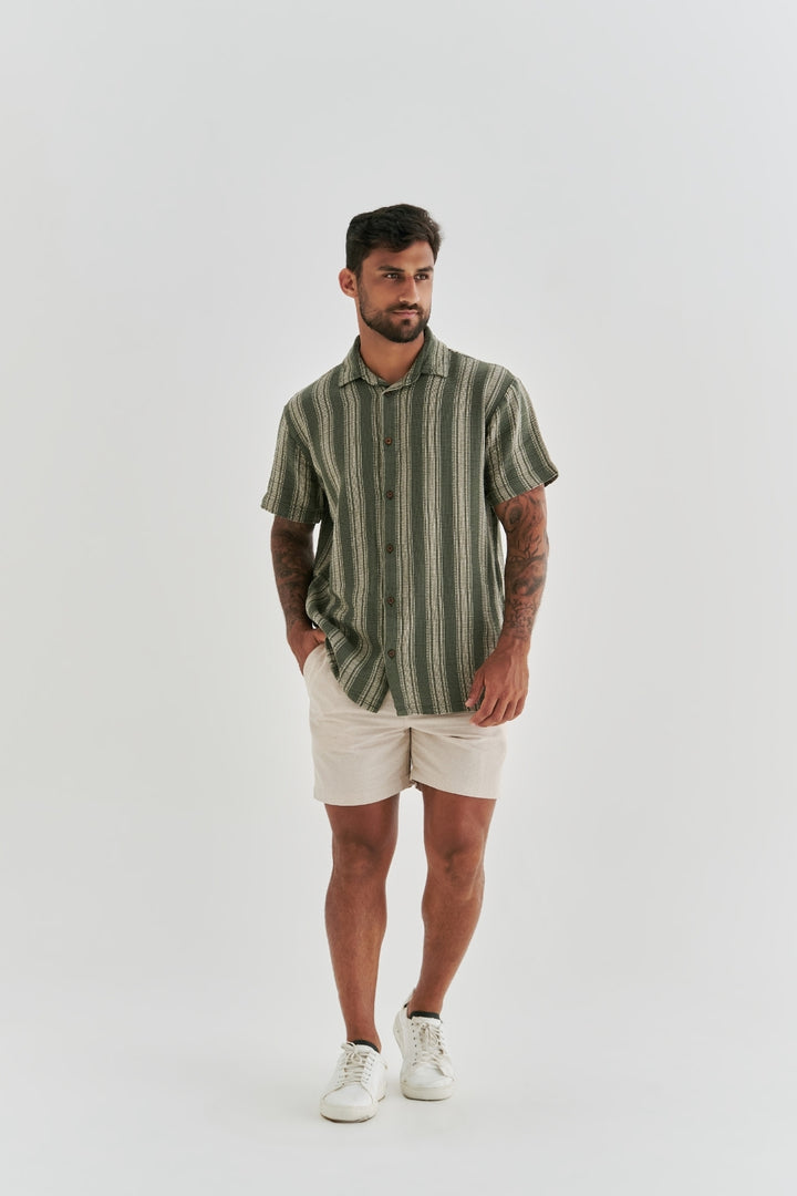 Camisa Texturizada Atlântica - Verde