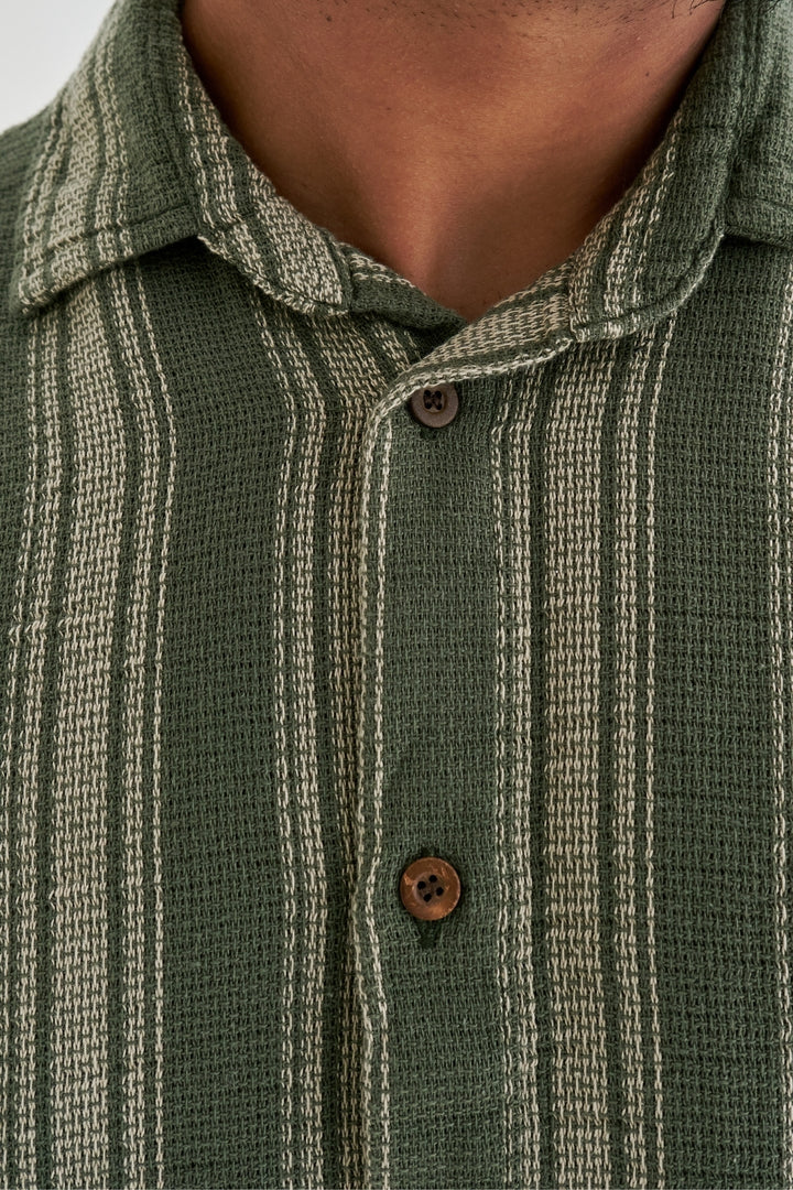 Camisa Texturizada Atlântica - Verde