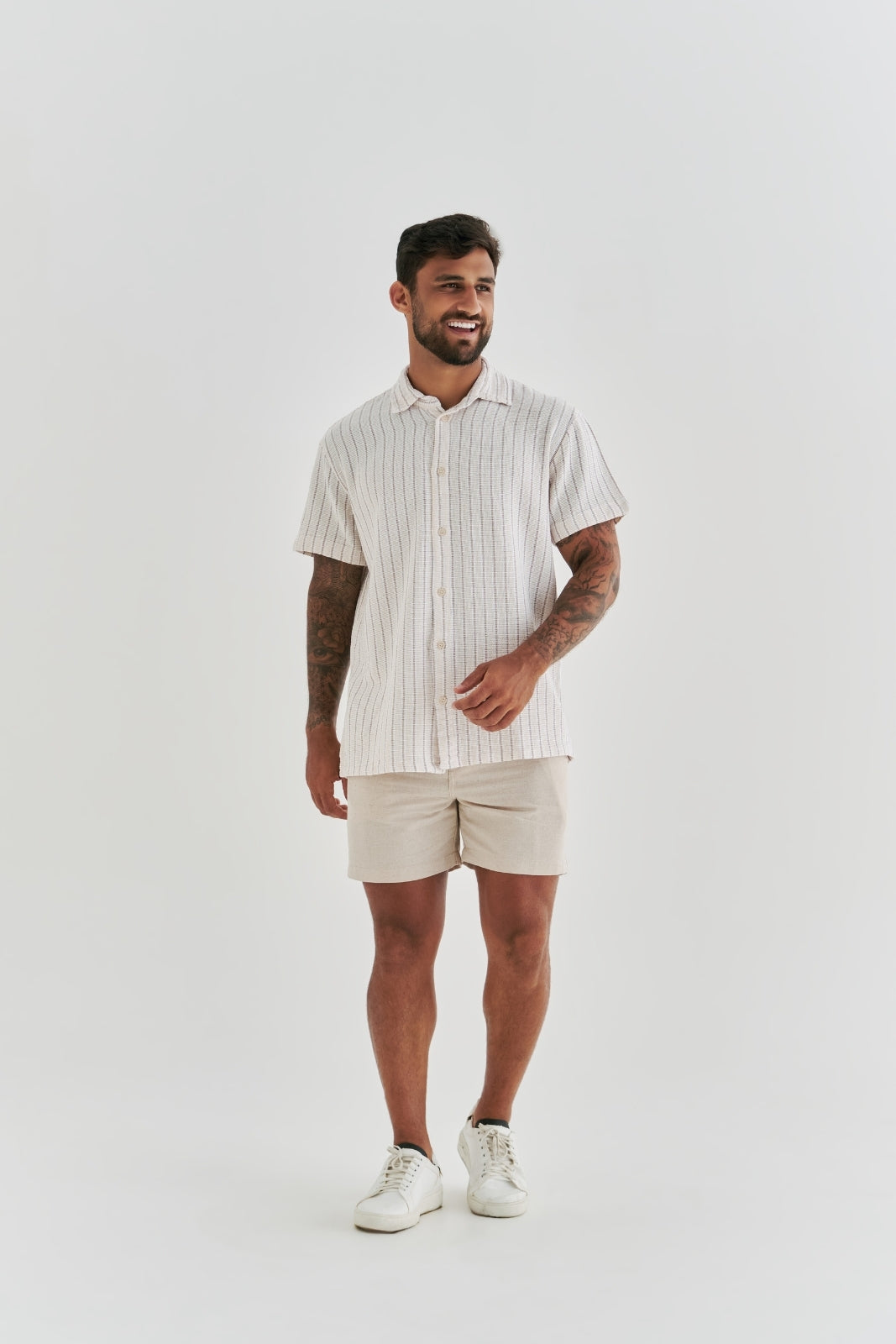 Camisa Texturizada Atlântica - Off-White