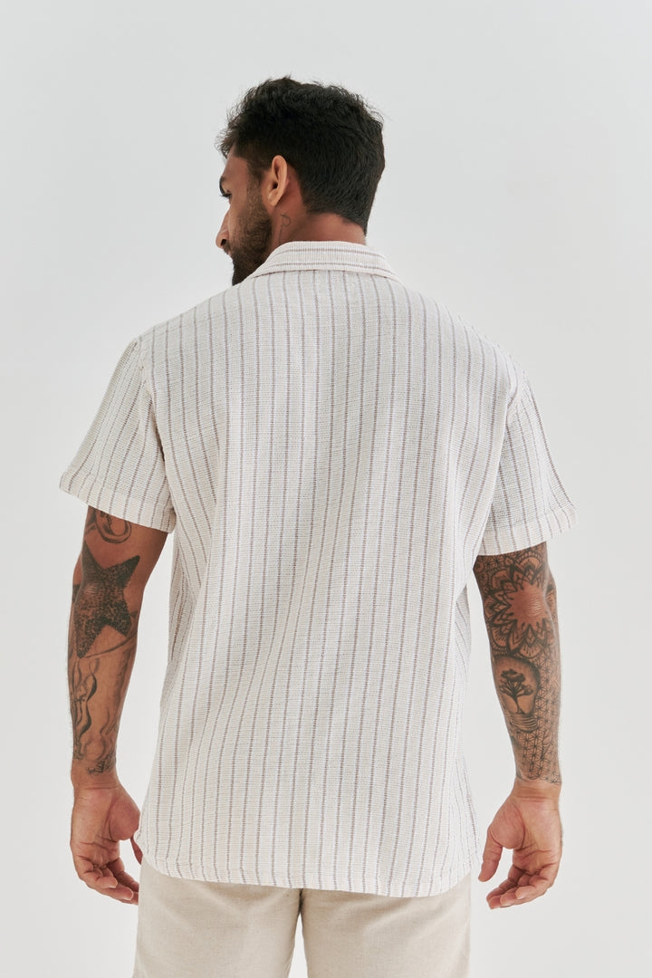 Camisa Texturizada Atlântica - Off-White