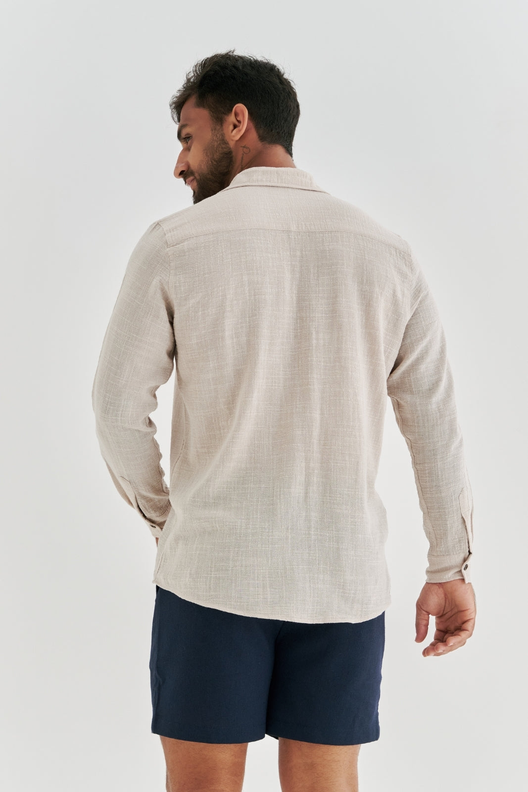 Camisa Mar Manga Longa - Creme