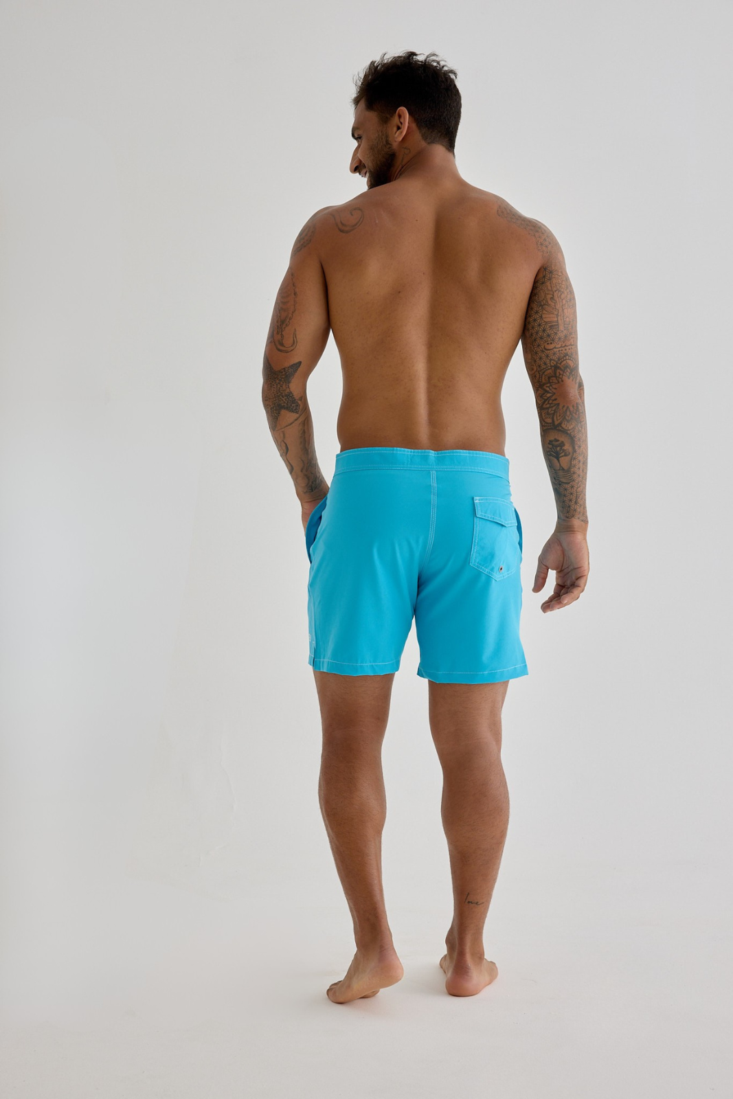 Boardshort Old-school - Azul Turquesa