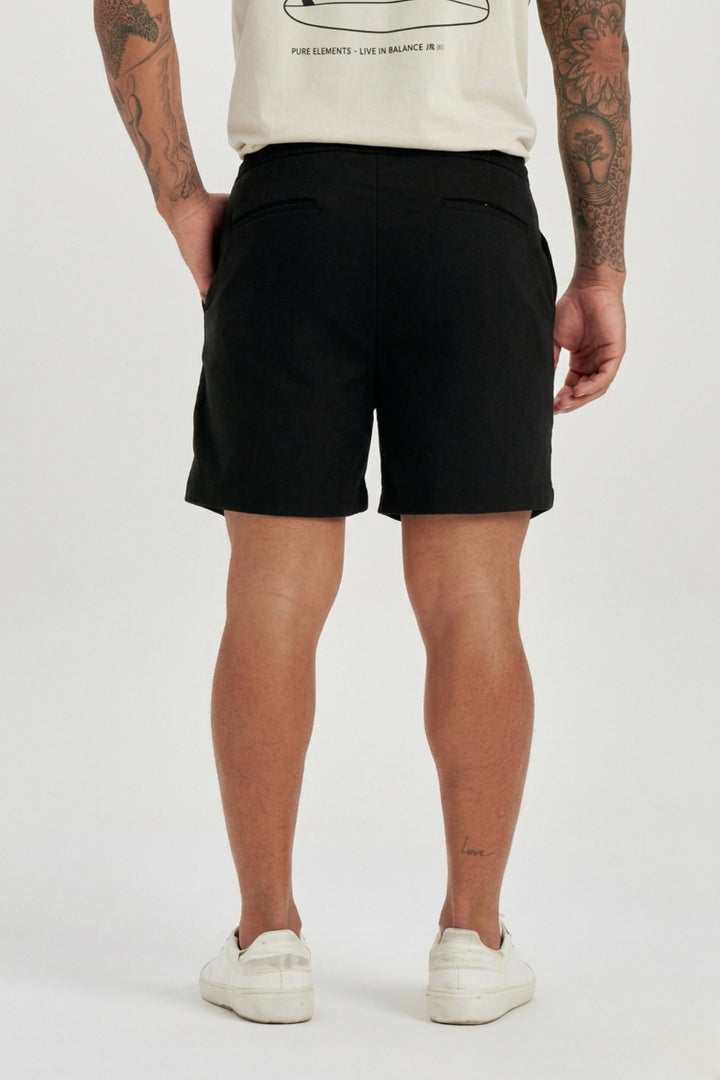 Short de Linho Caraíva - Preta