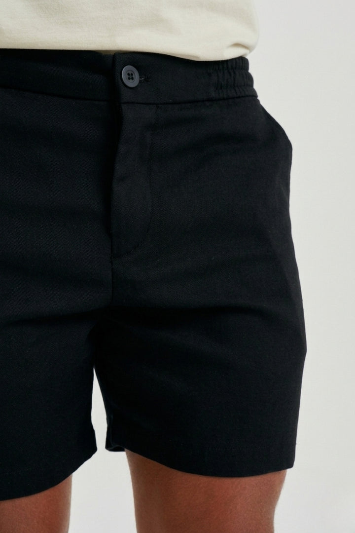 Short de Linho Caraíva - Preta